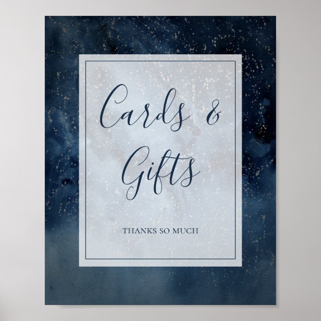 Himmelskörper mit Frame Cards und Geschenkzeichen Poster (Vorne)