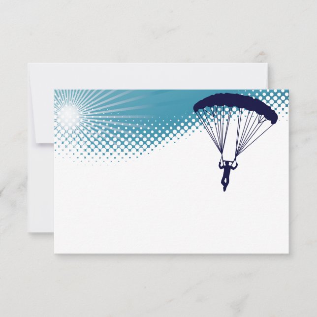 Himmelskydiver Einladung (Vorderseite)