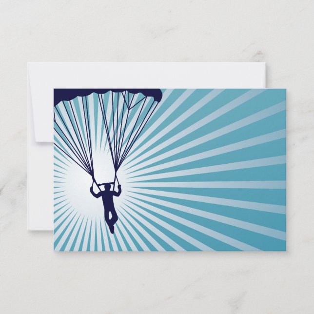 Himmelskydiver Einladung (Vorderseite)