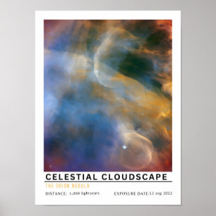 Himmelslandschaft Weltraum Bildung Poster