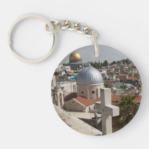 Himmelslinie des alten Jerusalems Schlüsselanhänger