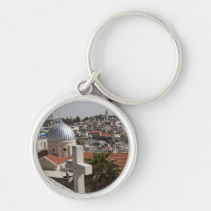 Himmelslinie des alten Jerusalems Schlüsselanhänger