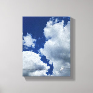 Himmelslinien Blau Himmel Wolken Fotografie Leinwanddruck