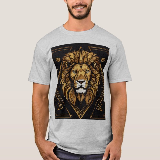 Himmelslöwe T-Shirt – PremiuMen's Basic T-Shirt (Vorderseite)