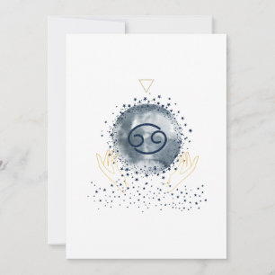 Himmelsmagie - Krebs Dankeskarte