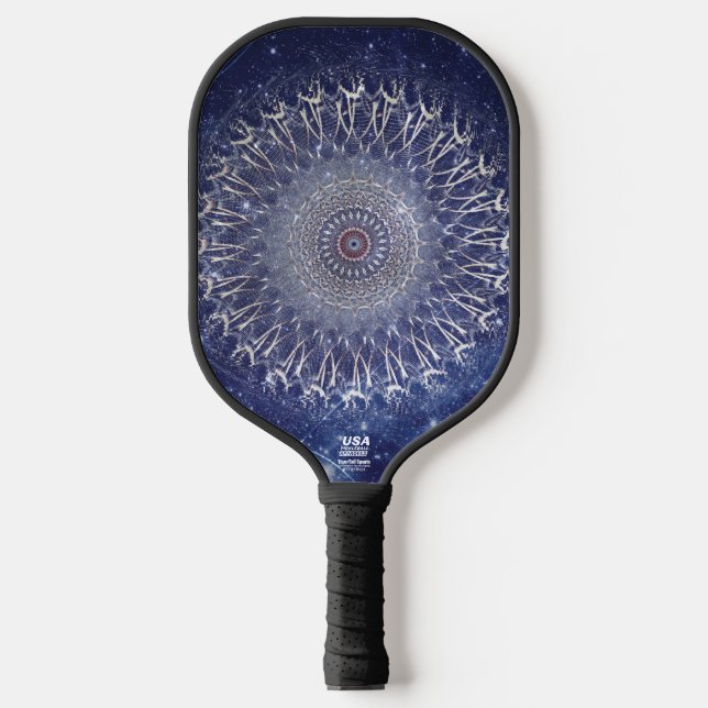 Himmelsmandala-Galaxie-Kunst Pickleball Schläger (Vorderseite)
