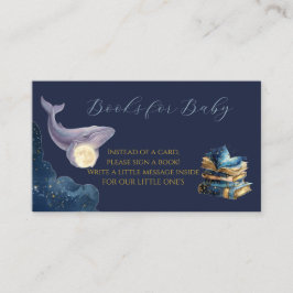 Himmelsmond Baby Shower Bücher für Baby Karte | W