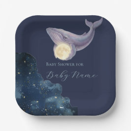 Himmelsmond-Baby-Shower-Teller | Wal & Mond S Pappteller