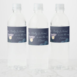 Himmelsmond-Baby-Shower-Wasserflaschenetiketten | Wasserflaschenetikett