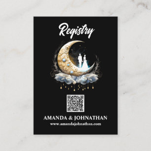 Himmelsmond-Bridal-Silhouette Begleitkarte