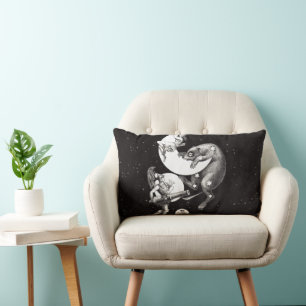 Himmelsmond Himmel Universum Gott Nacht Illustrati Lendenkissen