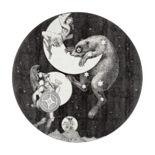 Himmelsmond Himmel Universum Gott Nacht Illustrati Schneidebrett