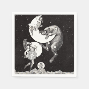 Himmelsmond Himmel Universum Gott Nacht Illustrati Serviette
