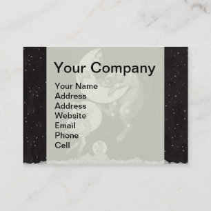 Himmelsmond Himmel Universum Gott Nacht Illustrati Visitenkarte