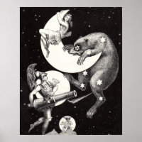 Himmelsmond Himmelswelt Gottes Nacht Illustration