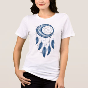 Himmelsmond-Traumfänger-T-Shirt - Vintage Boho Tri-Blend Shirt