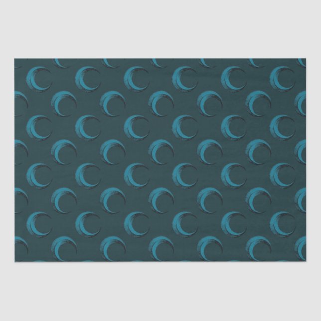 Himmelsmonde-Muster Halloween Seidenpapier (Vorderseite)