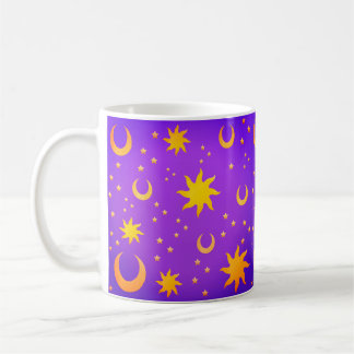 Himmelsmonde und Sterne Kaffeetasse