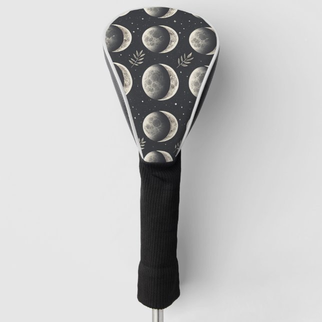 Himmelsmondphase (6) golf headcover (Vorderseite)