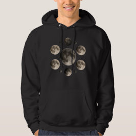 Himmelsmondphasen Mandala Astronomie Kunst Hoodie