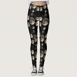 Himmelsmondphasen Mandala Astronomie Kunst Leggings