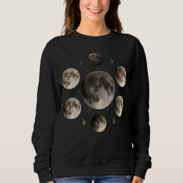 Himmelsmondphasen Mandala Astronomie Kunst Sweatshirt