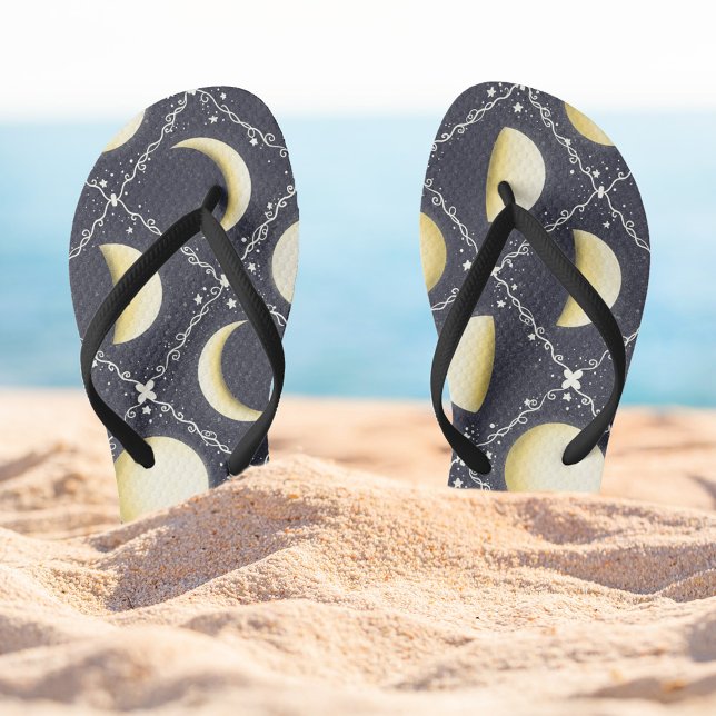 Himmelsmondphasen-Muster Flip Flops (Moon Phases FlipFlops)
