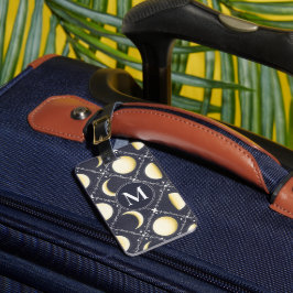 Himmelsmondphasen-Muster Gepäckanhänger