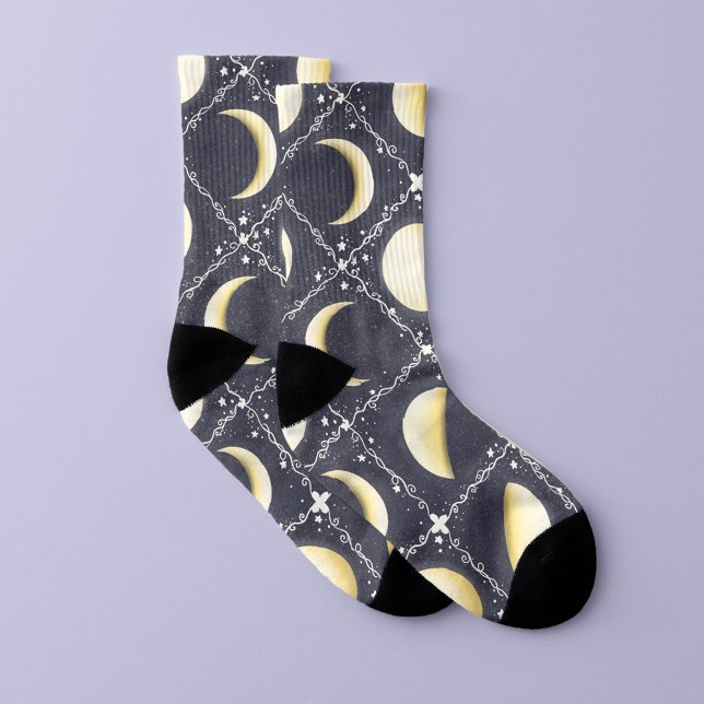 Himmelsmondphasen-Muster Socken (Moon Phases Socks)