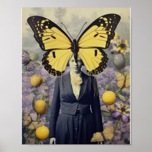 Himmelsmondphasen Poster Mystischer Boho-Astrolo