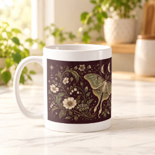 Himmelsmondschmetterlinge Botanischer Mondbecher Kaffeetasse