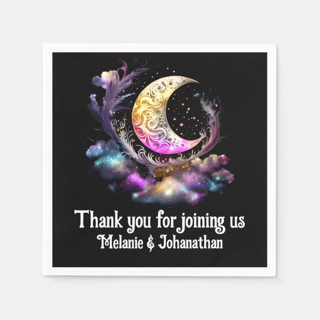 Himmelsmondsterne, chic stars serviette (Vorderseite)