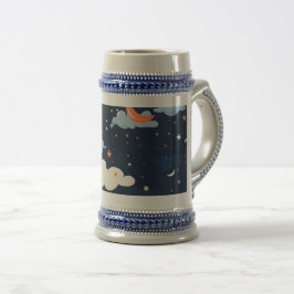Himmelsmusterpapier-Astronomie Bierglas