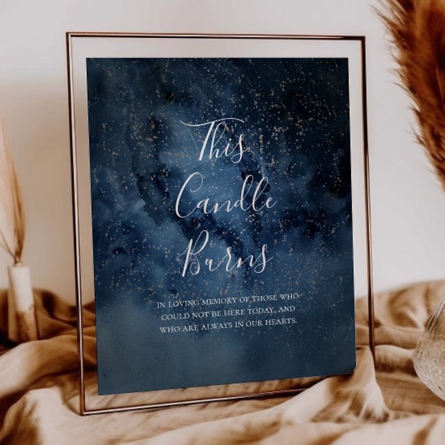 Himmelsnächtlicher Himmel Silver diese Kerze Burns Poster (Von Creator hochgeladen)