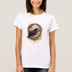 Himmelsrabe Mond Gothische Nacht Naturvibes T-Shirt