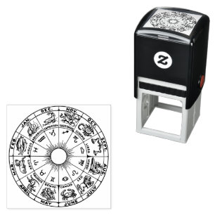 Himmelsrad des Zodiakus Diagramm #1 Permastempel