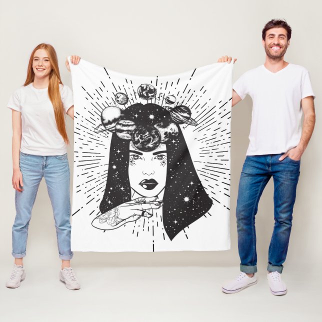 Himmelsraumfrau Fleecedecke (Beispiel)