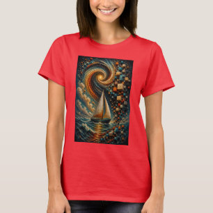 Himmelsreise   Abstrakte 3D-Mikro-Mosaik  T-Shirt
