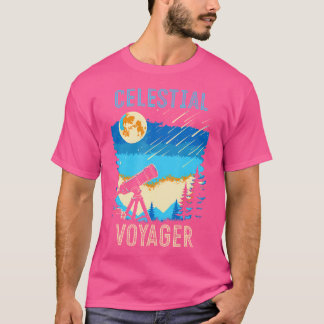 Himmelsreisender Mond und Sterne Astronomie T-Shirt