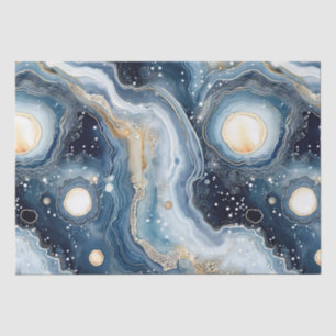Himmelsschiefer Achat Abstrakter Planetarischer Seidenpapier