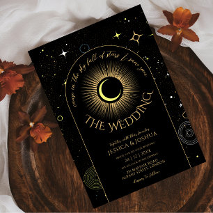 Himmelsschwarzer Bogen in den Sternen, die ich dic Einladung