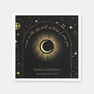 Himmelsschwarzer Bogen in den Sternen, die ich euc Serviette