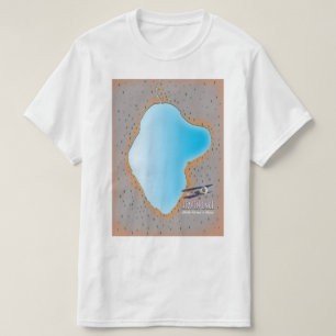 Himmelssee Nordkorea & China Karte T-Shirt