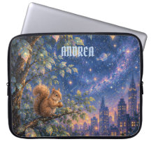Himmelsstadt Laptop-Geschenk. Sternbeobachtung Ges
