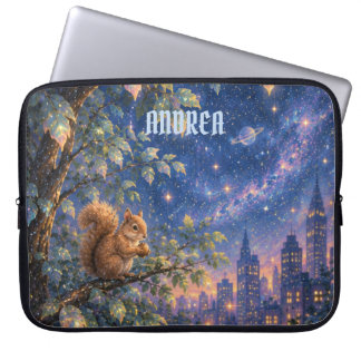 Himmelsstadt Laptop-Geschenk. Sternbeobachtung Ges Laptopschutzhülle