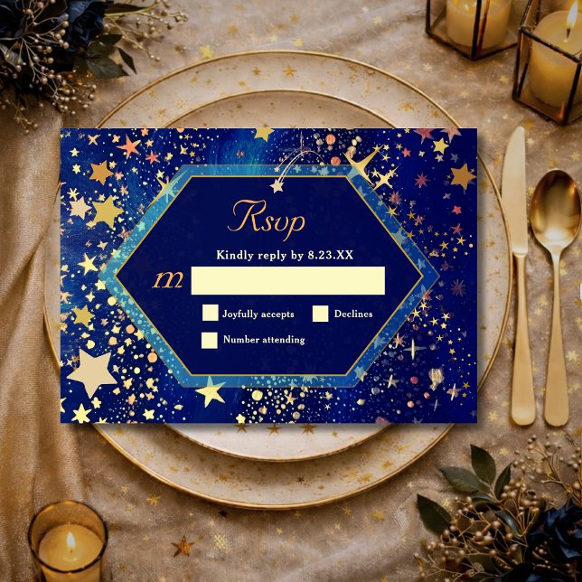 Himmelssternehmung RSVP Karte (Von Creator hochgeladen)