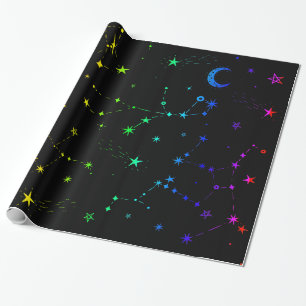 Himmelssternkonstellation Geschenkpapier
