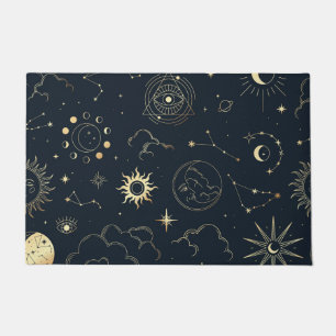 HimmelsSun und Mond Fußmatte