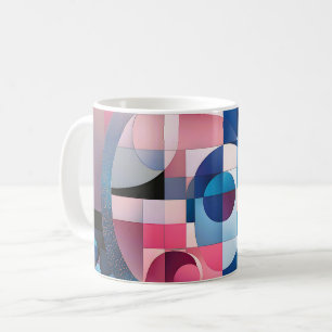Himmelssymmetrie: Geometrische Formen, Blues und R Kaffeetasse