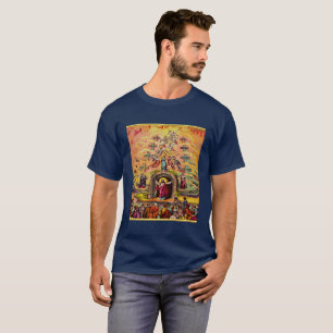 Himmelstor mit goldener Folientextur und Jesus T-Shirt